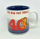 Vintage GARFIELD COFFEE MUG 'No Big Fat Deal 40 Years Old Cup -  Enesco 1978 