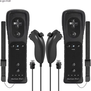 Built-in Motion Plus Wii Remote & Nunchuck Controller for Nintendo Wii Wii U - Picture 1 of 194