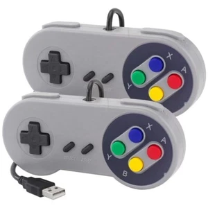 2 PIEZAS SNES Controlador de Gamepad USB con Cable Joystick para Raspberry Pi Windows Mac PC - Imagen 1 de 8