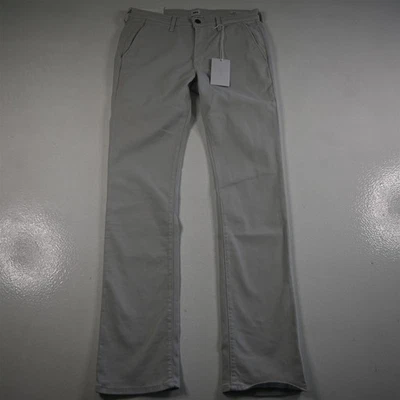 NEW Edwin 30x32 Light Stone Gray Mason Stretch Slim Mens Pants - Image 1 of 4