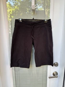 Rare Lululemon Women's Black Voyage Sweat Crop Bermuda Stretch French Terry Sz 8 - Bild 1 von 11