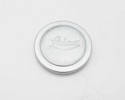 Leica A-42 Silver Logo Slip-On Metal Front Lens Cap 42mm ID (#18977) - Image 1 of 4