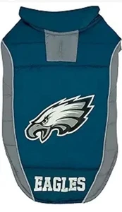 Neu mit Etikett Pets First NFL Philly Eagles gefütterte Hundeweste, Größe M - Bild 1 von 5
