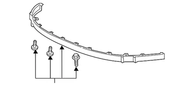 Подлинный воздушный дефлектор передней панели бампера GM 84284101 - Изображение 1 из 4