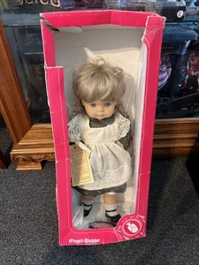 Vtg Engel Puppe Doll. Blonde Hair Blue Eyes. Green Dress Ingrid Germany 17" - Picture 1 of 8