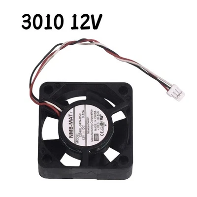 Miniatur Lüfter 30 x 30 x 10 mm Mini Ventilator 12 V 0,12 A  Kunststoff schwarz - Bild 1 von 4