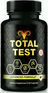 Total Test for Men, Male Pills to Enhance Muscle Growth & Energy Levels 60Ct - Picture 1 of 12