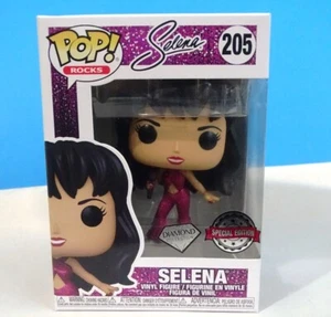 Funko Pop! - SELENA (Diamond Glitter) #205 (Pink Dress) special edition +P/Prot - Picture 1 of 5