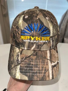 Camouflage with Blue/Yellow Spyker Spreaders CapStrap w plastic buckle OSFA EUC - Picture 1 of 10