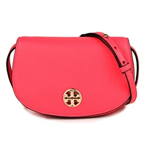 Tory Burch Shoulder Bag Jamie Crossbody Bag Dahlia Pink From Leather Japan New - Picture 1 of 9