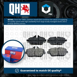 Brake Pads Set fits MINI CONVERTIBLE COOPER F57 1.5 Front 2014 on QH 34106884263