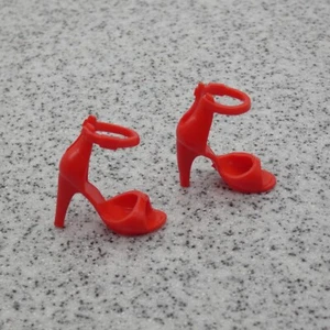 Barbie Model Muse Doll Shoes Red High Heel Open Toe Signature Mariah Carey HJX17 - Picture 1 of 4