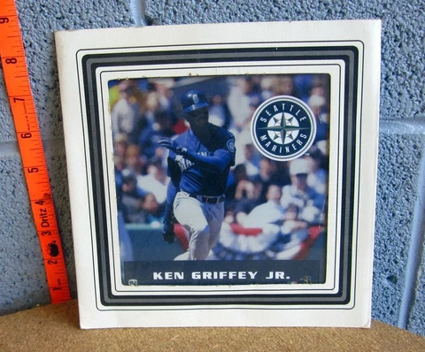 KEN GRIFFEY framed carnival picture Seattle Mariners baseball 1990s kitschy Cover