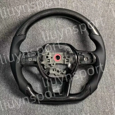 Кожаный руль из настоящего углеродного волокна для Honda Civic Accord 11-го поколения 2022-24 - Изображение 1 из 4
