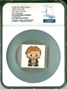 2022 Niue S$2 Chibi Star Wars Series Obi-Wan Kenobi FR NGC PF70 UC Box COA OGP - Picture 1 of 6