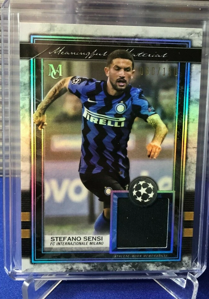2020/21 Topps Museum Collection UEFA Soccer STEFANO SENSI JERSEY RELIC #060/150 - Image 1 of 1