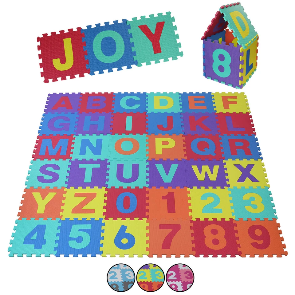 ALPIDEX Kinder Puzzlematten Matten Spielteppich Baby Krabbelmatte Puzzle Spielmatte