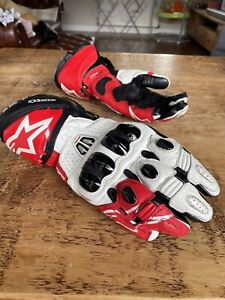 Alpinestars GP Pro R2 Gloves Red White Black Large