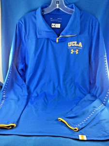 EUC UCLA BRUINS UNDER ARMOUR LOOSE HEAT GEAR BLUE 1/4 ZIP JACKET - SIZE MED - Picture 1 of 8