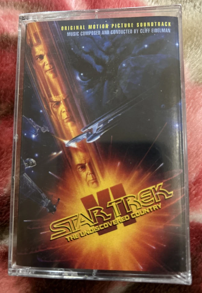 STAR TREK VI “The Undiscovered Country” Soundtrack Cassette 1991 Sealed NOS NEW - Image 1 of 4