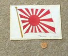 Antique Silk BDV Cigarettes Cigarette Card with Old Japan Man of War Flag