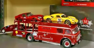 FIAT 642 RN2 BARTOLETTI FERRARI RACING TEAM TRANSPORTER WITH 3 CARS 1:18 by CMR - Picture 1 of 8