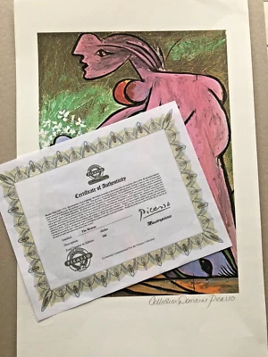Pablo Picasso Giclee COA - Signed Collection Domaine Picasso - 500 ex Z - Bild 1 von 4