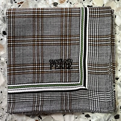 HOMBRE PATA DE GALLO BEIGE NEGRO PAÑUELO CLÁSICO ALGODÓN DE COLECCIÓN BOLSILLO ARTE CUADRADO 18" #GF1 Foto 1 de 3