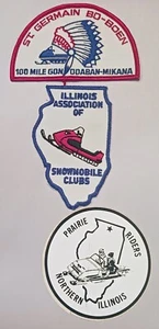 Parches y pegatina de jinetes de pradera Illinois Snowmobile Club St Germain Bo-Boen - Imagen 1 de 3
