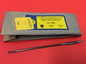 C.S. Osborne & Co. - No. 508 - Upholsterers Bent Pack Needle - NEW - Picture 1 of 3