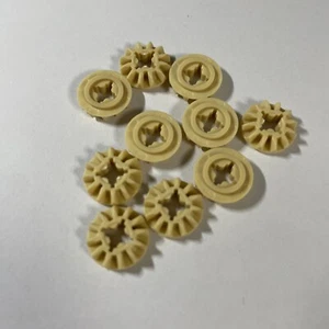 Lego® 10x Technic Zahnrad Flach 12 Zähne Tooth Gear 6589 Tan, Beige New - Bild 1 von 1