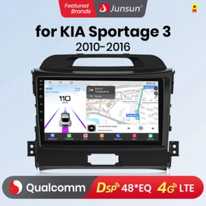 JUNSUN Android 13 Autoradio Octa Core 4+64GB GPS Navi DSP RDS Für KIA Sportage 3 - Bild 1 von 13