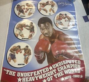Larry Holmes Boxing Legend Circa 1985 Heavyweight Champion Poster
