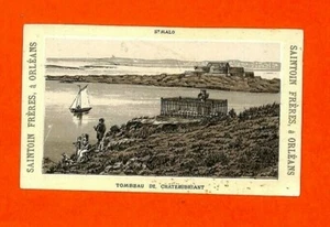 ORLEANS (45) CHROMO " CHOCOLAT SAINTOIN FRERES " ST-MALO / TOMBE CHATEAUBRIANT - Picture 1 of 2