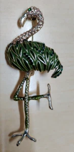 @ Flamingo Multicolour Wedding Brooch For Men and Women - Picture 1 of 5