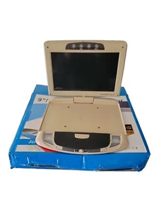 *New In Box* Universal Super Slim 9" Flip-Down Monitor Beige/Tan For Vehicle - Picture 1 of 5