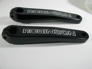 Robinson Cranks 180mm 0021 CPI-BMX 1 Black Vintage BMX New Old Stock! - Picture 1 of 19