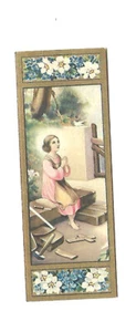 VINTAGE TEENS JESUS PRAYING HOLY CARD PRINT IN GERMANY - Picture 1 of 1