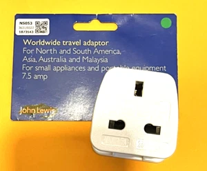 UK to Europe America Malaysia Australia Travel Adapter - Picture 1 of 11