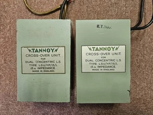 Vintage Rare! TANNOY Crossover Network Pair for silver and red 15inch - Picture 1 of 4