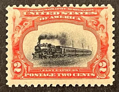 Travelstamps: 1901 US Stamps Scott #295 Fast Express, mint, og hinged MOGH - Image 1 of 4