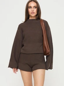 Set Princess Polly Cheyenne in cioccolato taglia M/L nuovo con etichette - Foto 1 di 8