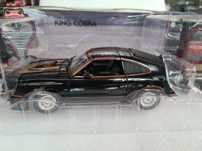FORD MUSTANG II 1978 KING COBRA 1:18 BLACK 12878 GREENLIGHT - Immagine 1 di 2