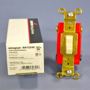 Cooper Arrow Hart Elfenbein Industrie 4-Wege Kippschalter Wand Lichtschalter 20A AH1224V - Bild 1 von 6