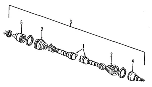 Genuine Ford Shaft & Joint Assembly F7CZ-3B436-AA - Picture 1 of 1