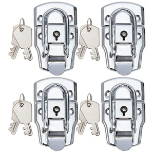  4 Sets Tool Box Locks with Keys Truck Toolbox Replacement Drawer Latch - Foto 1 di 12