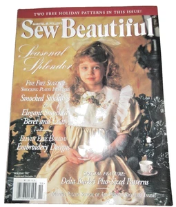 VTG 1997 Holiday SEW BEAUTIFUL Vol.11#1 MAGAZINE-Martha Pullen-PATTERNS-Pg104-VG - Picture 1 of 4