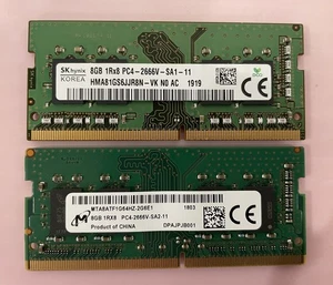 SK hynix / Micron 16GB (2x 8GB) PC4-2666V DDR4  Laptop Memory SO-DIMM RAM - Picture 1 of 1