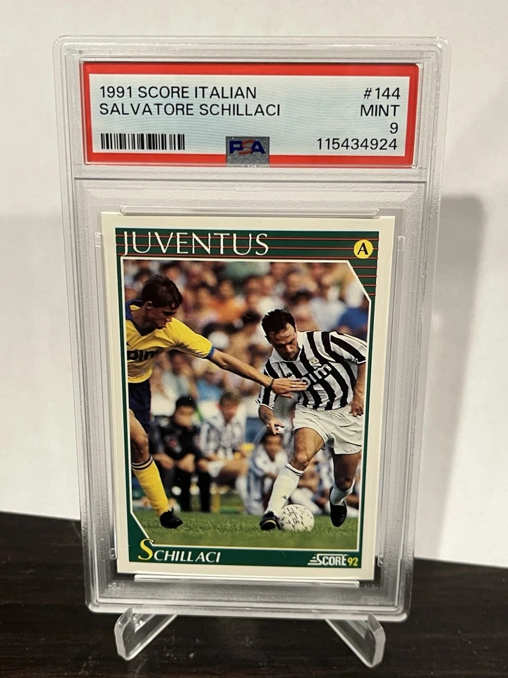 1991-92 Score Italian - Salvatore Schillaci #144 RC PSA 9 - Image 1 of 2