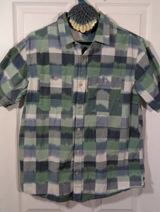 Mountain Hardware Hemd Herren Größe L grau kariert Knopfleiste Kurzarm Taschen - Bild 1 von 9